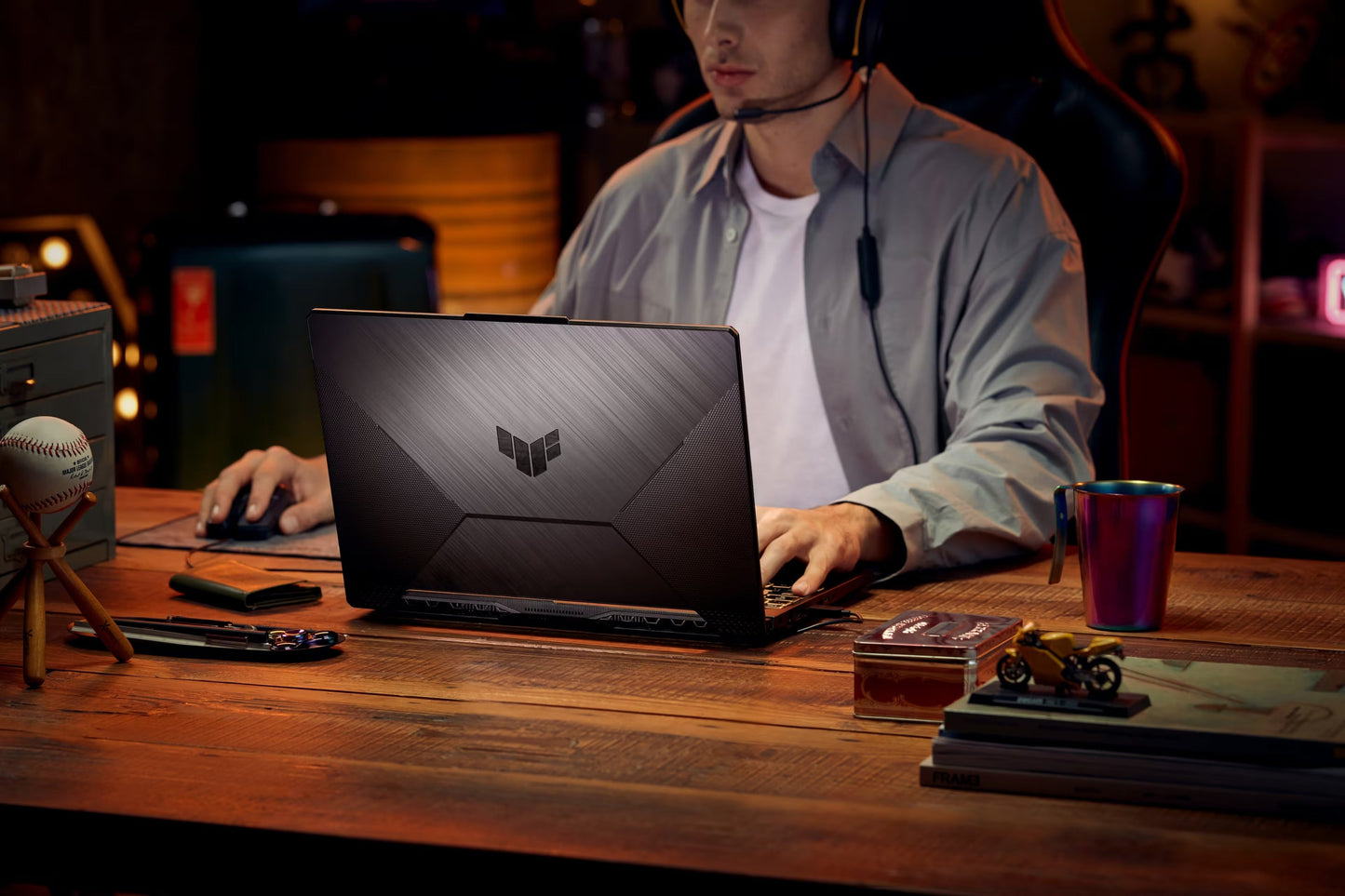 ASUS TUF Gaming A15 15.6" Gaming Laptop, AMD Ryzen 5 7535HS, NVIDIA RTX 2050, 8GB RAM, 512GB SSD (Graphite Black)