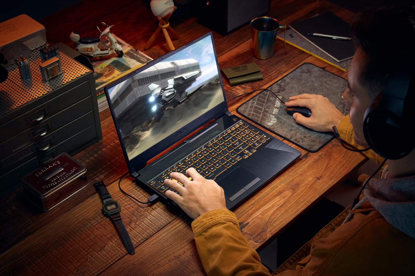 ASUS TUF Gaming A15 15.6" Gaming Laptop, AMD Ryzen 5 7535HS, NVIDIA RTX 2050, 8GB RAM, 512GB SSD (Graphite Black)