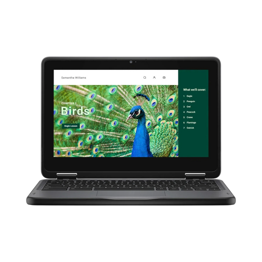 Dell 3120 11.6" Multi-Touch 2-in-1 Chromebook, Intel Celeron N100, 4GB RAM, 64GB eMMC