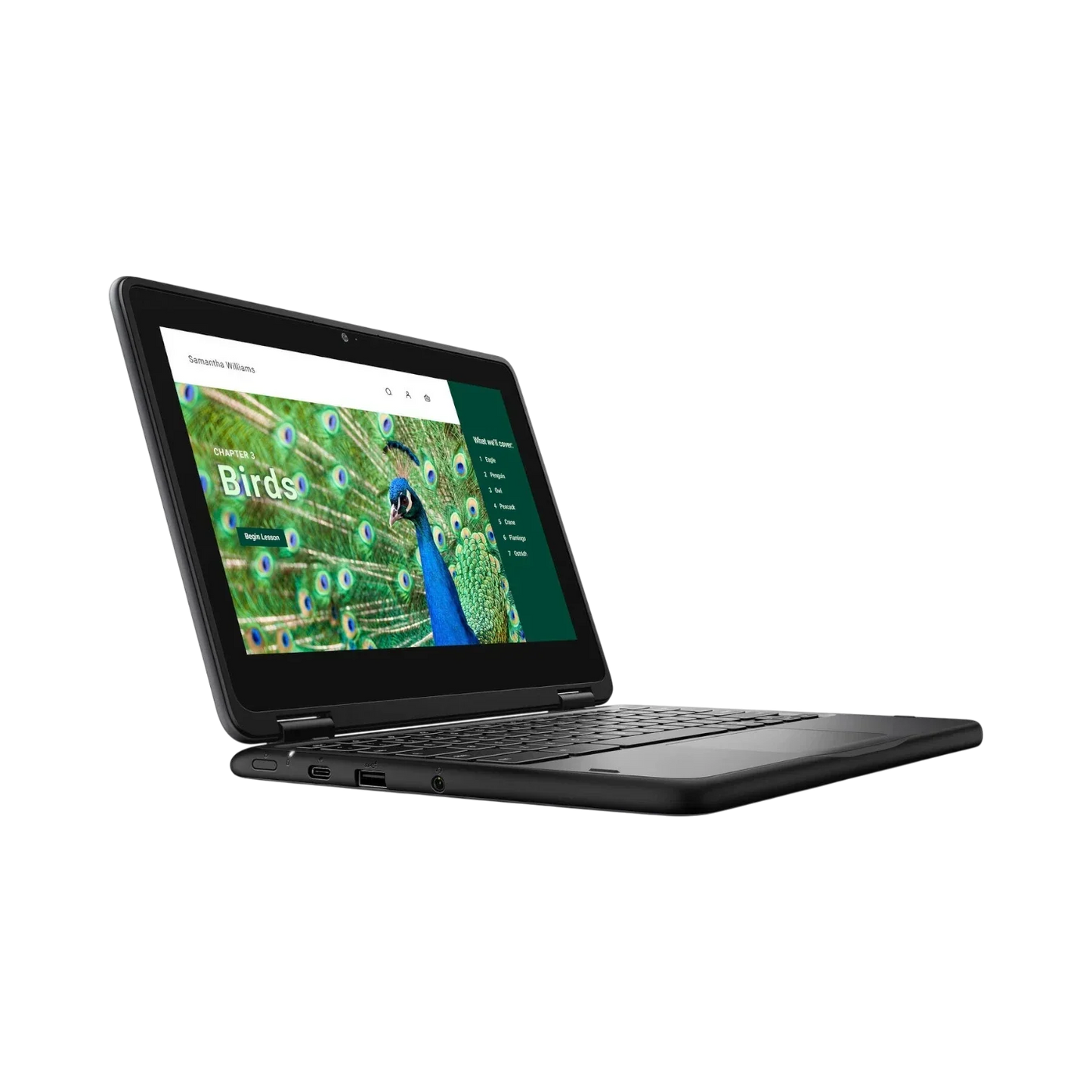Dell 3120 11.6" Multi-Touch 2-in-1 Chromebook, Intel Celeron N100, 4GB RAM, 64GB eMMC