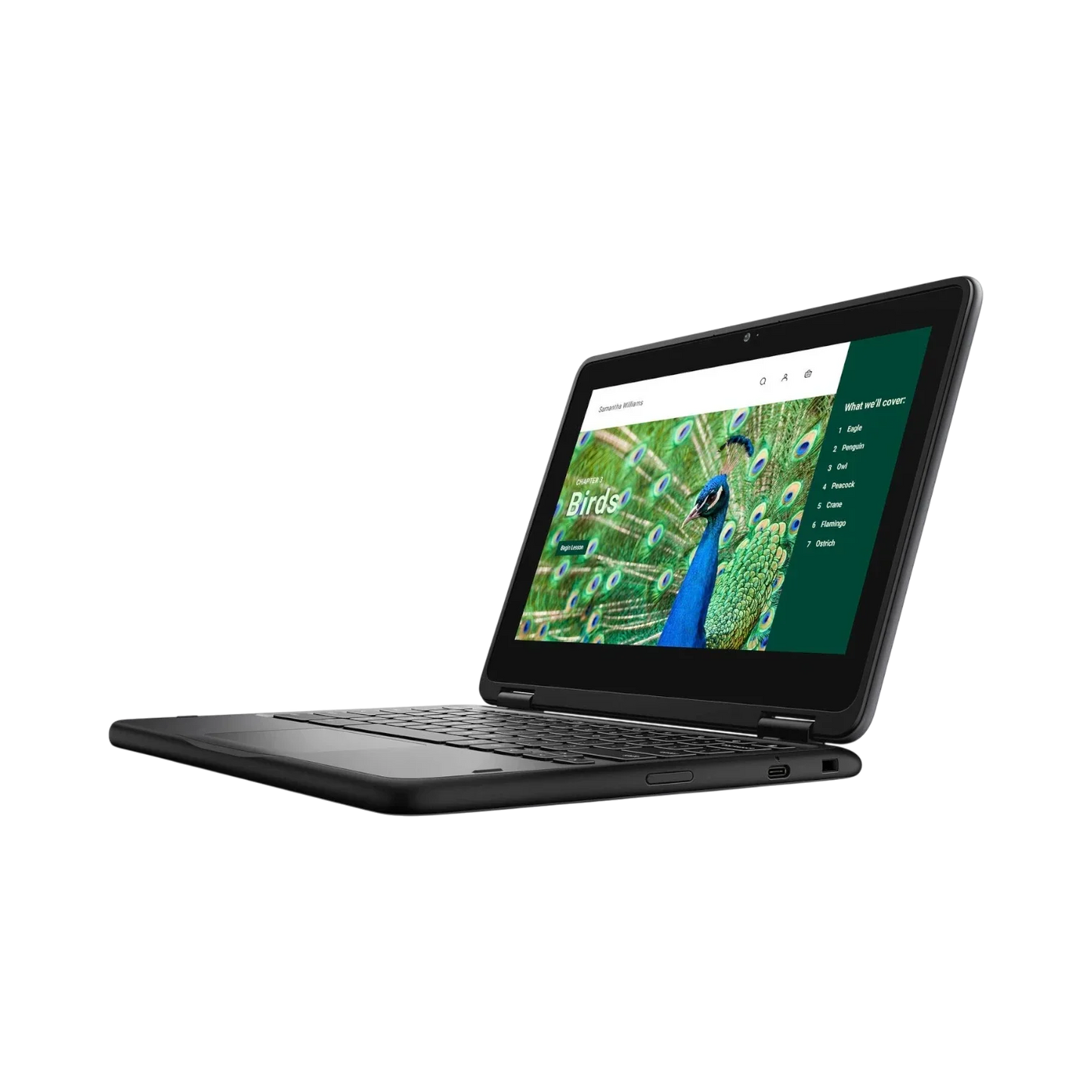 Dell 3120 11.6" Multi-Touch 2-in-1 Chromebook, Intel Celeron N100, 4GB RAM, 64GB eMMC