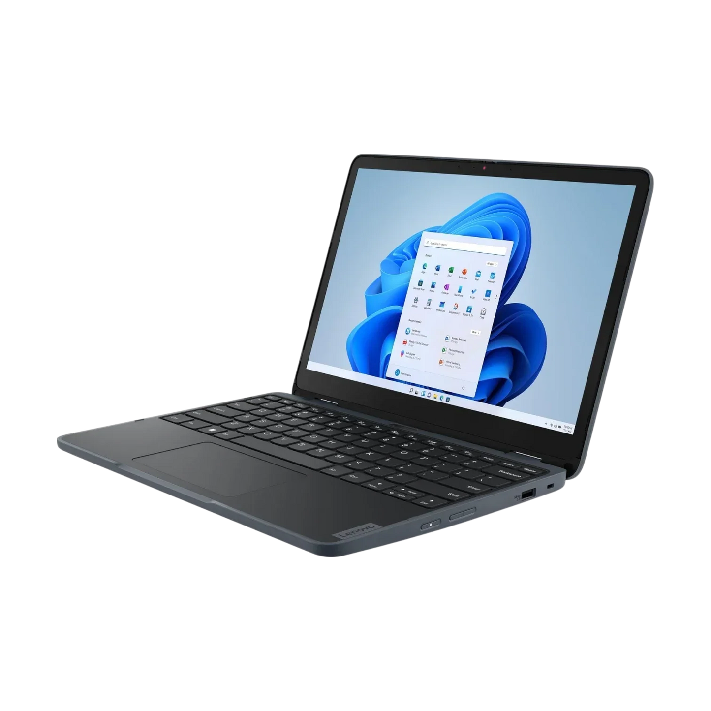 Lenovo 500w Yoga Gen 4 12.2" Touchscreen Convertible 2 in 1 Notebook, Intel Core i3-N300, 8GB RAM, 128GB SSD