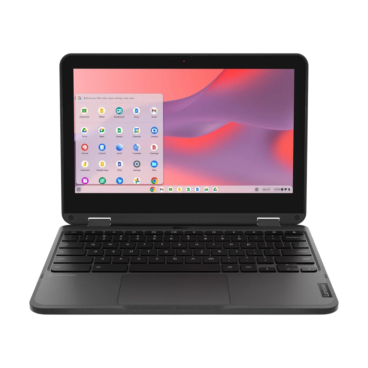 Lenovo 500e Gen 4s 11.6" Touchscreen Convertible 2 in 1 Chromebook, Intel N100, 8GB RAM, 64GB Flash Memory