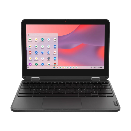 Lenovo 500e Gen 4s 11.6" Touchscreen Convertible 2 in 1 Chromebook, Intel N100, 8GB RAM, 64GB Flash Memory
