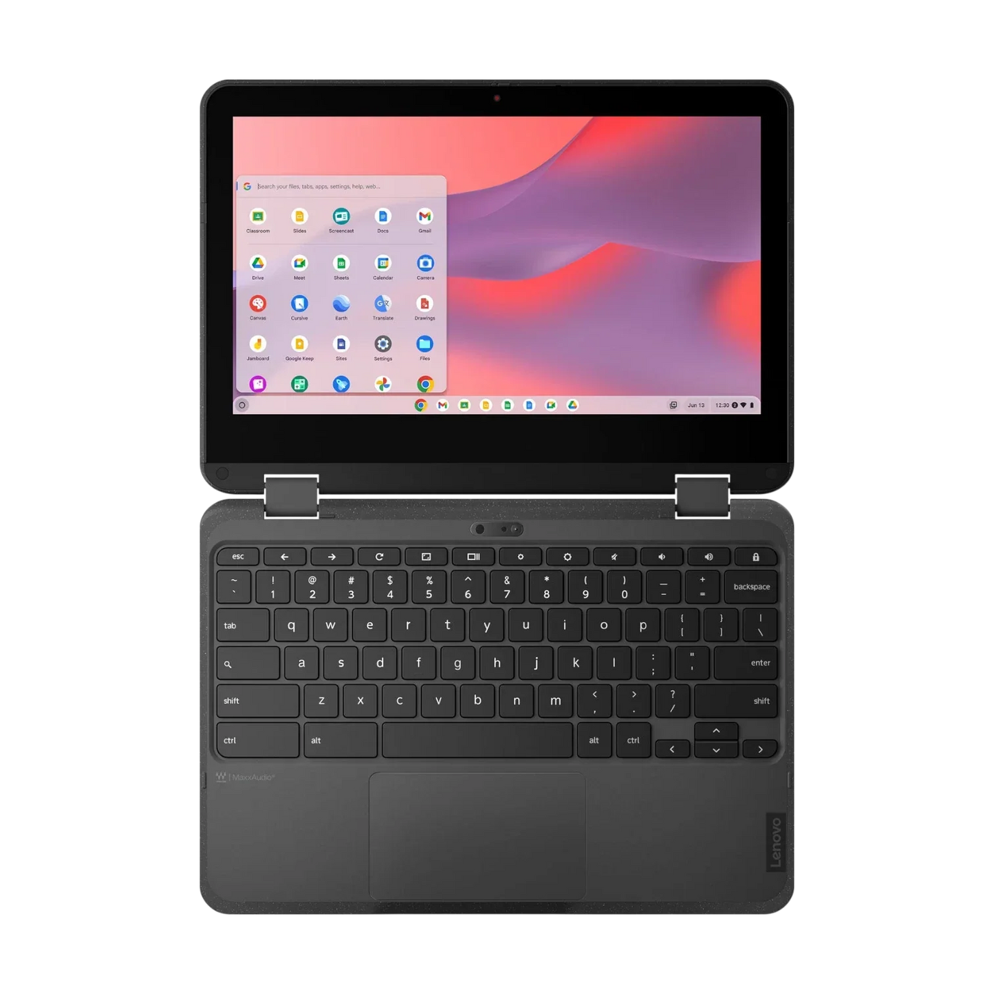 Lenovo 500e Gen 4s 11.6" Touchscreen Convertible 2 in 1 Chromebook, Intel N100, 8GB RAM, 64GB Flash Memory