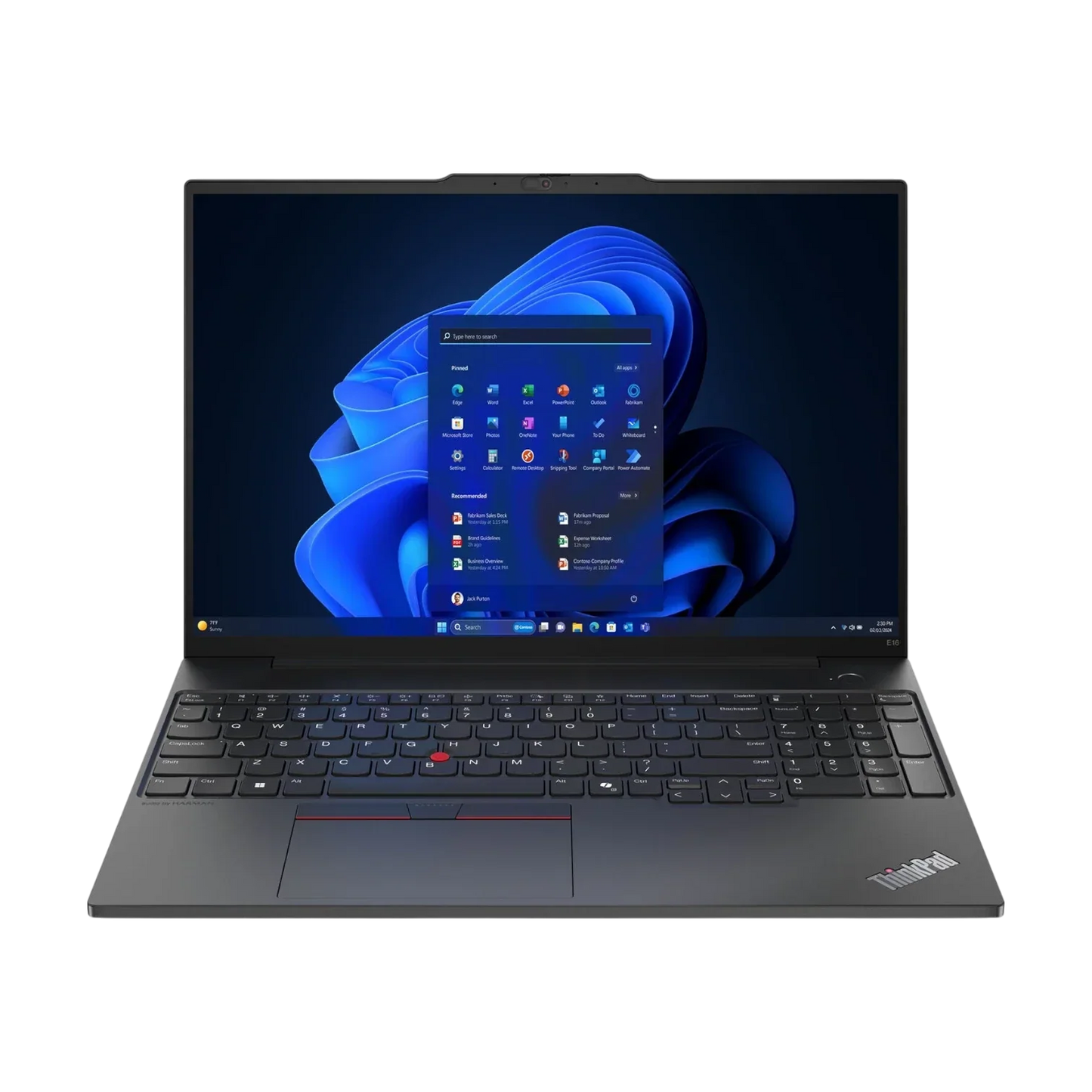 Lenovo ThinkPad E16 Gen 2 16" Touchscreen Laptop, Intel Core Ultra 5 125U, 16GB RAM, 512GB SSD