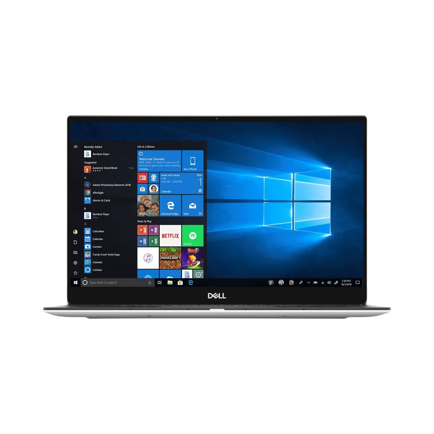 Dell XPS 13 9380 13.3" Laptop, Intel Core i5-8265U, 8GB RAM, 256GB SSD