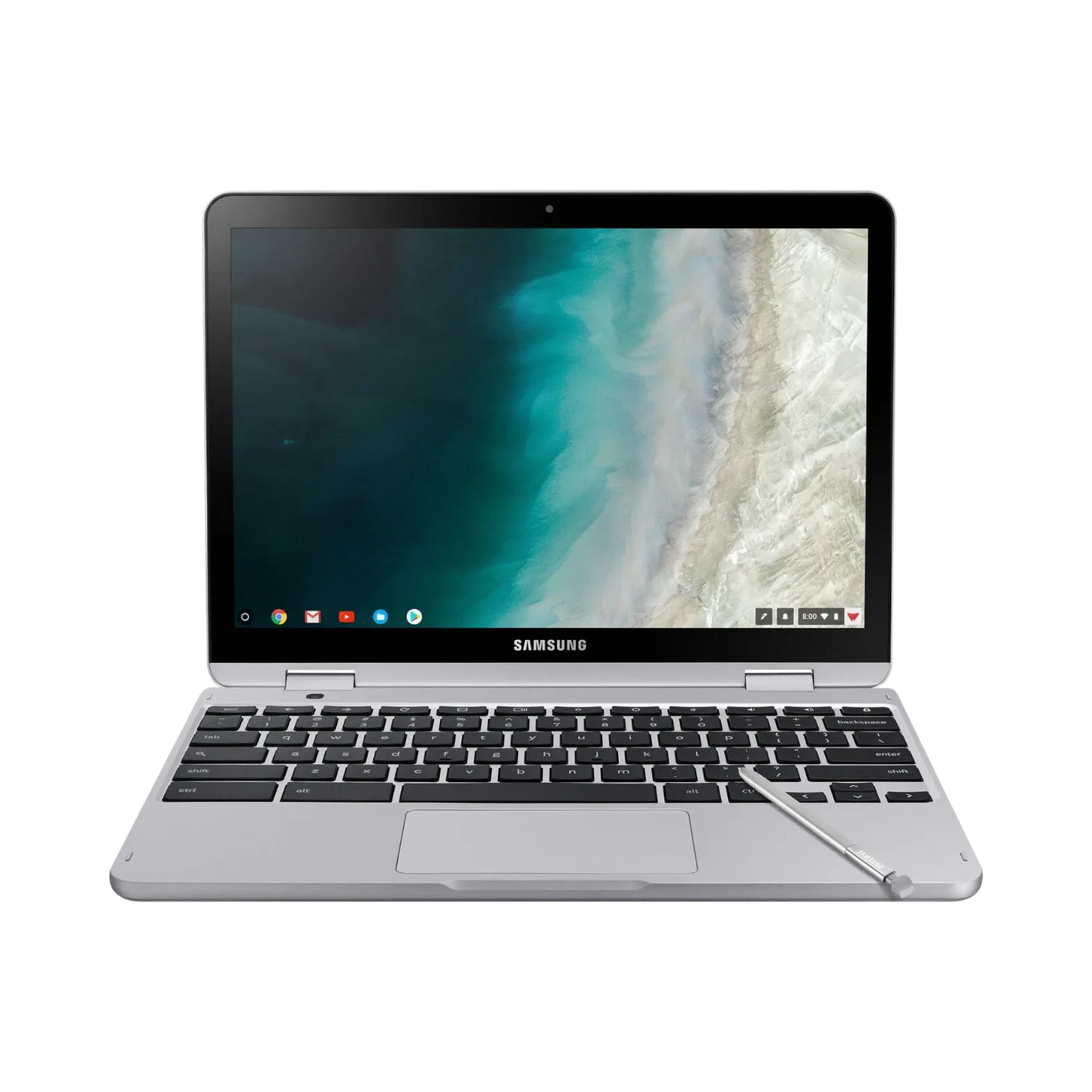 Samsung Chromebook Plus V2 12.2" Multi-Touch Laptop, Intel Celeron 3965Y, 4GB RAM, 32GB eMMC (Stealth Silver)