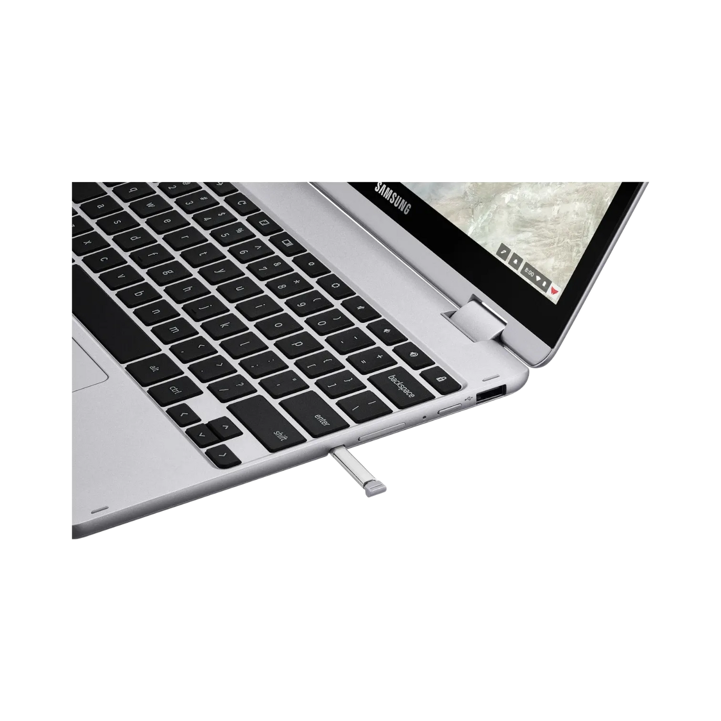 Samsung Chromebook Plus V2 12.2" Multi-Touch Laptop, Intel Celeron 3965Y, 4GB RAM, 32GB eMMC (Stealth Silver)