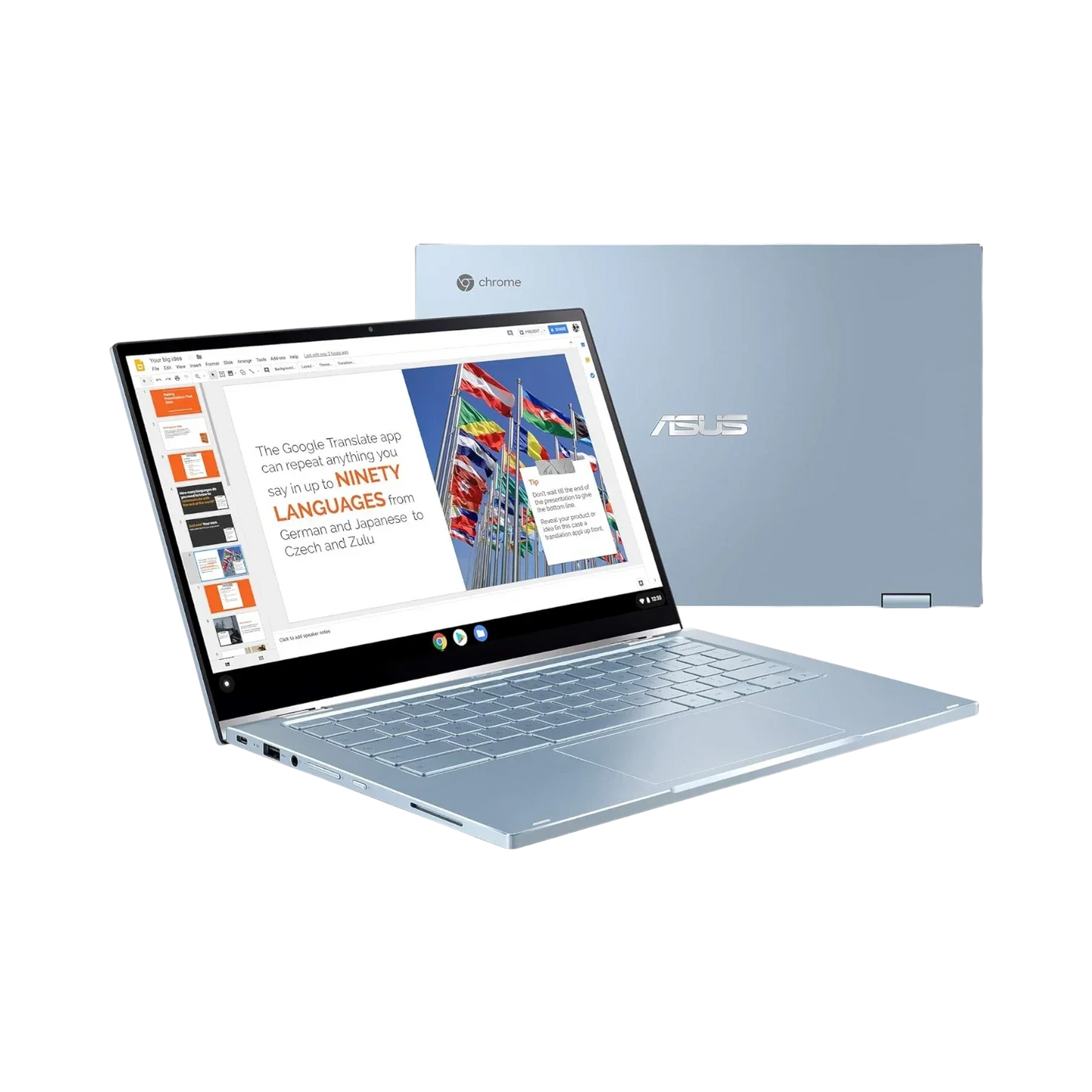 ASUS Chromebook Flip C433 14" 2-in-1 Touchscreen Laptop, Intel Core m3-8100Y, 8GB RAM, 64GB eMMC