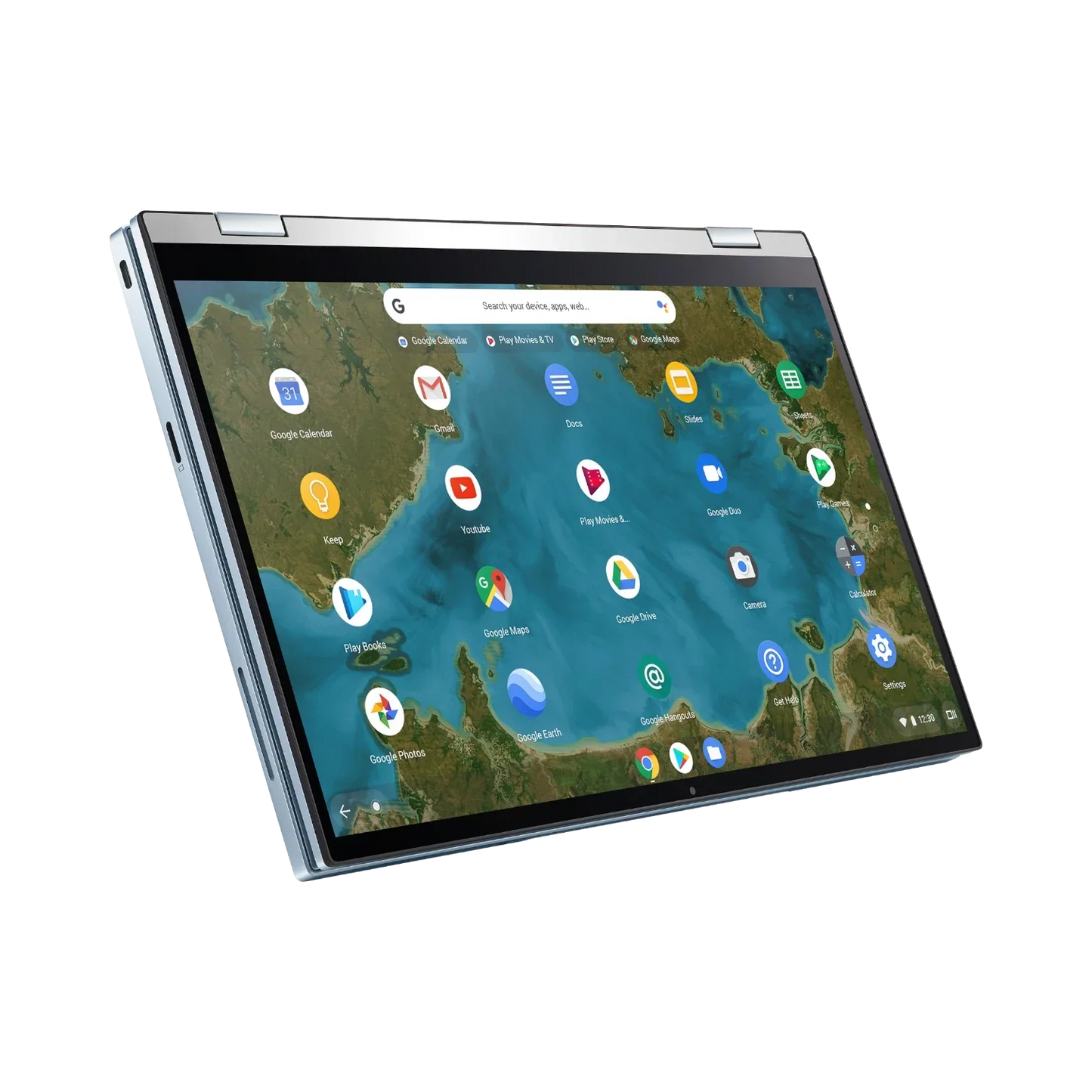 ASUS Chromebook Flip C433 14" 2-in-1 Touchscreen Laptop, Intel Core m3-8100Y, 8GB RAM, 64GB eMMC