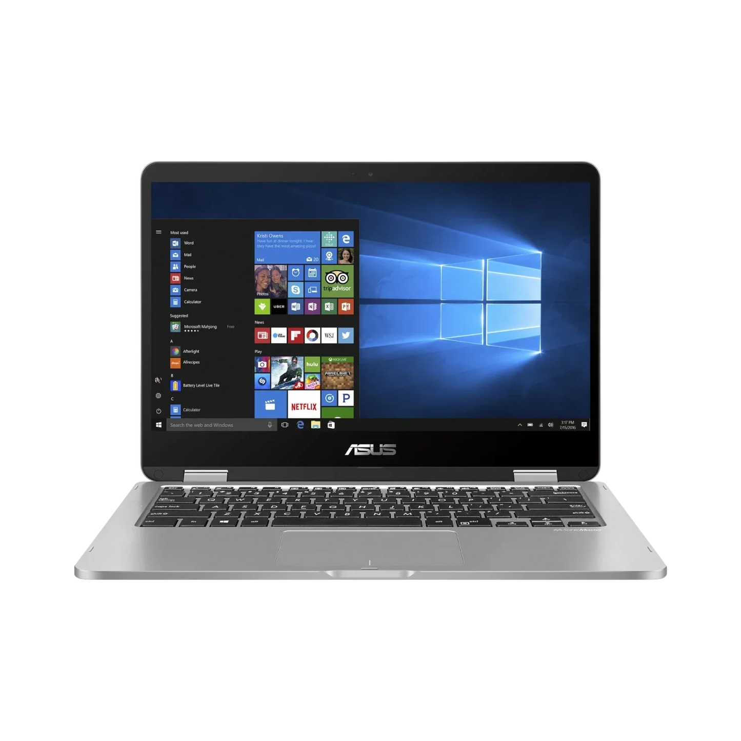 ASUS VivoBook Flip 14 14" Multi-Touch 2-in-1 Laptop, Intel Celeron N4000, 4GB RAM, 64GB eMMC