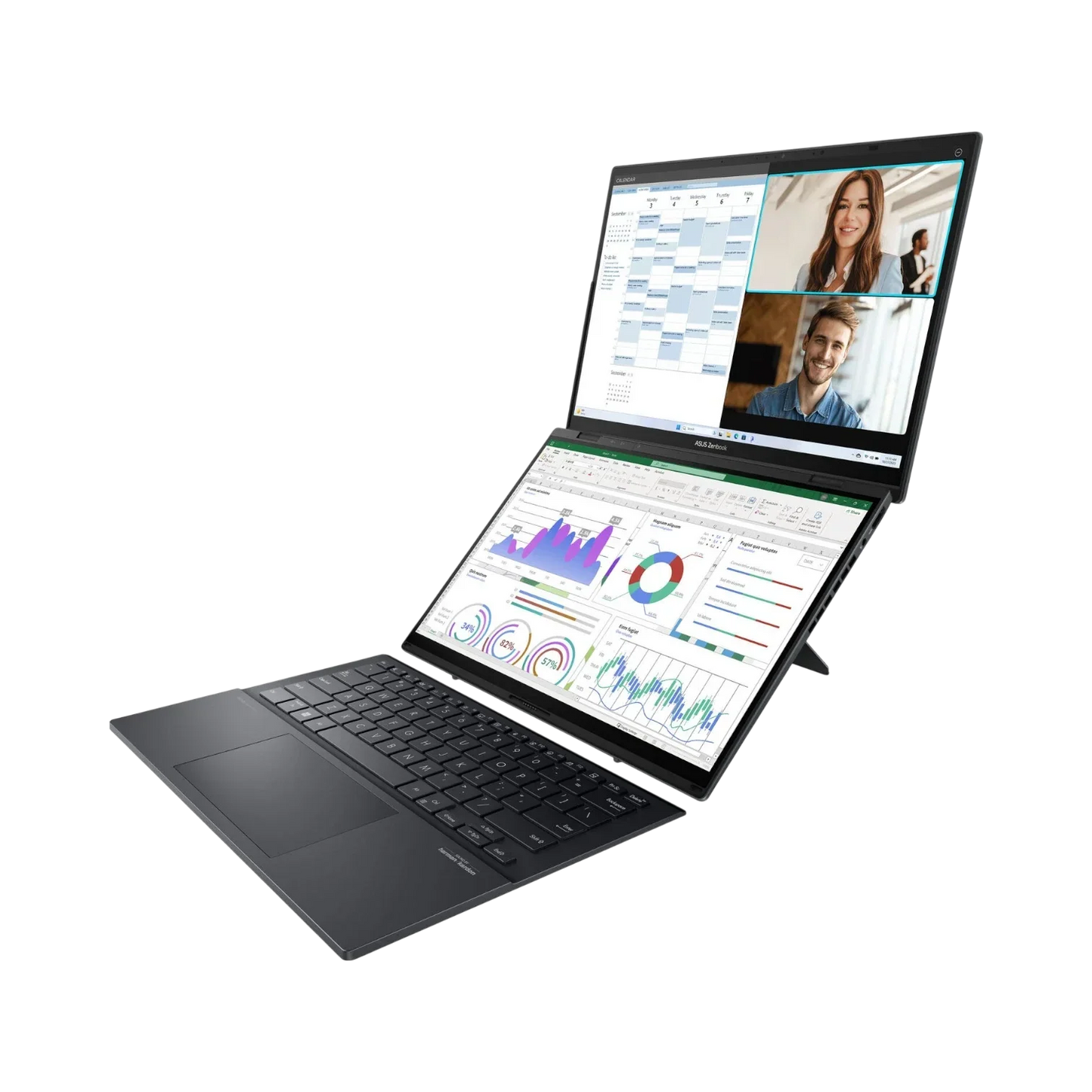 ASUS Zenbook Duo UX8406CA 14" Multi-Touch Laptop, Intel Core Ultra 9 285H, 32GB RAM, 1TB SSD