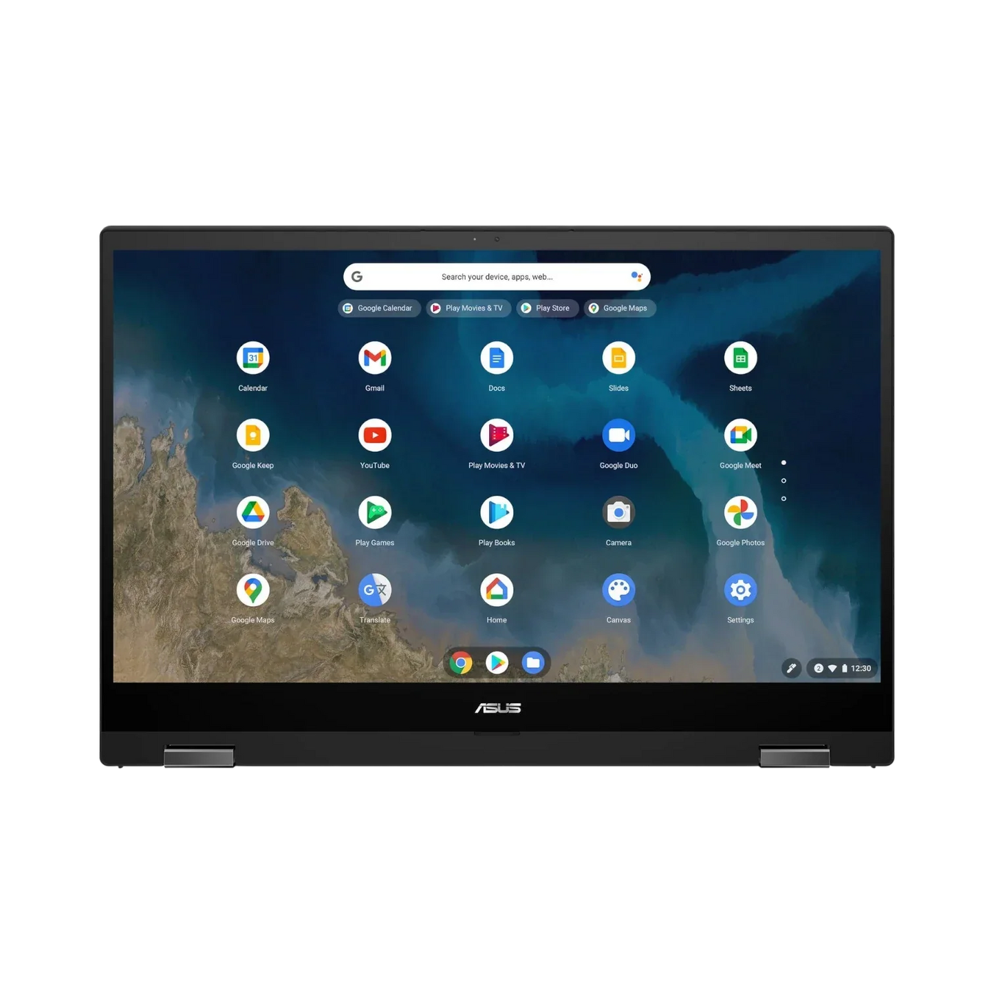 ASUS Chromebook Flip CM5 15.6" Multi-Touch 2-in-1 Laptop, AMD Ryzen 3 3250C, 4GB DDR4 RAM, 64GB eMMC