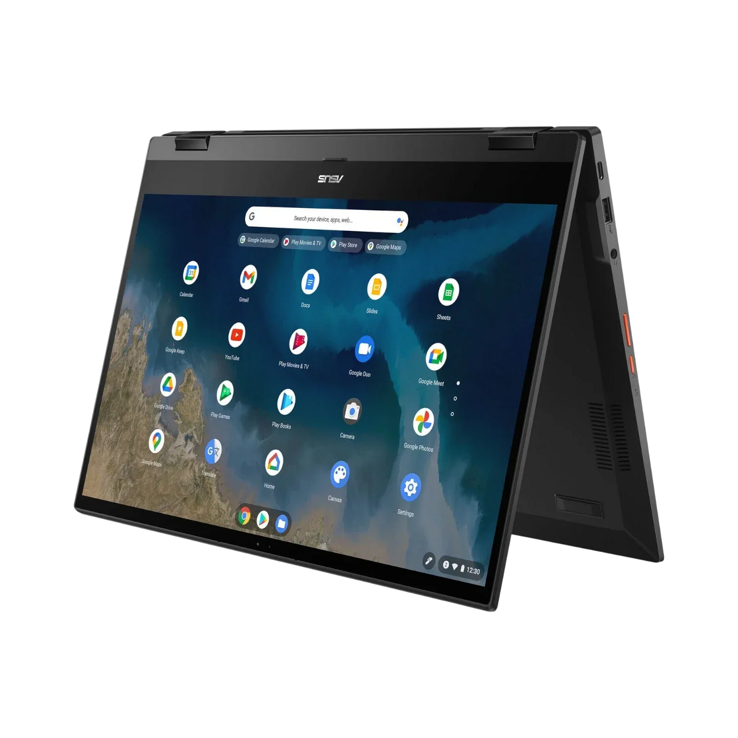 ASUS Chromebook Flip CM5 15.6" Multi-Touch 2-in-1 Laptop, AMD Ryzen 3 3250C, 4GB DDR4 RAM, 64GB eMMC