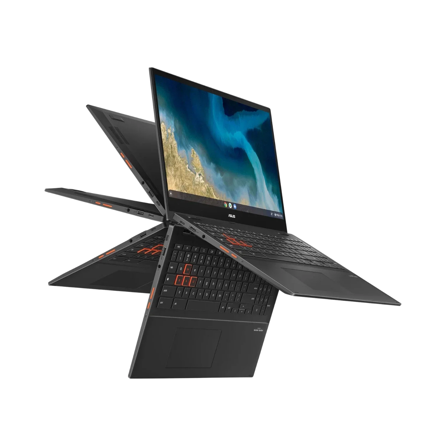 ASUS Chromebook Flip CM5 15.6" Multi-Touch 2-in-1 Laptop, AMD Ryzen 3 3250C, 4GB DDR4 RAM, 64GB eMMC