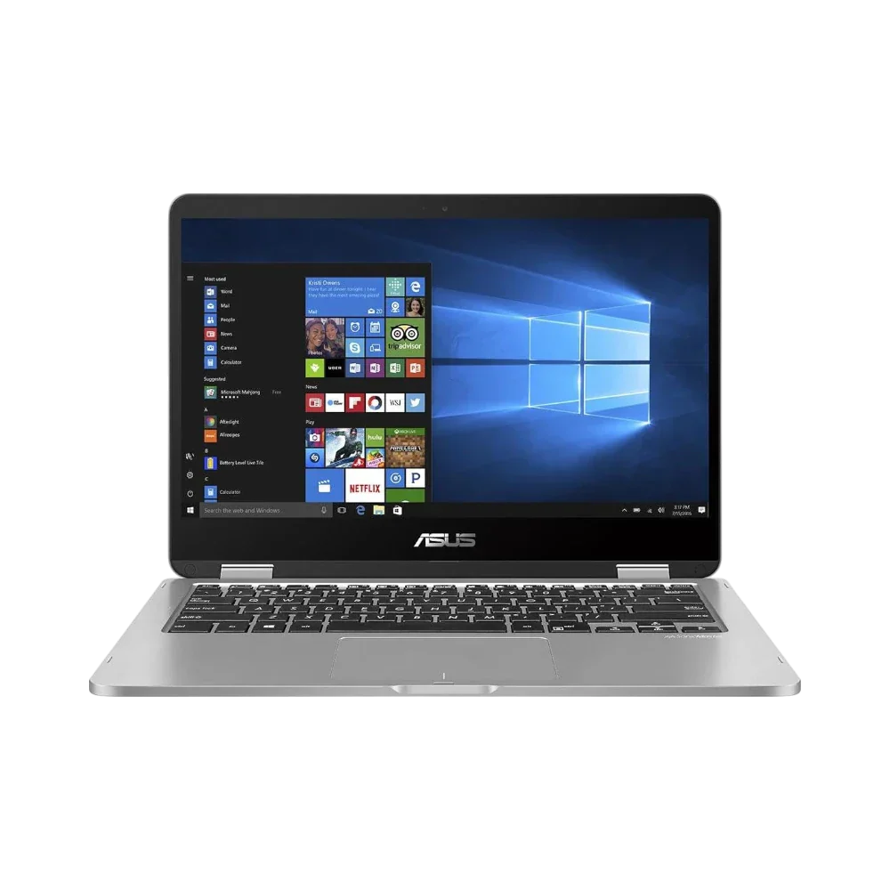 ASUS Vivobook Flip 14" 2-in-1 Touchscreen Laptop, Intel Celeron N4000, 4GB RAM, 64GB eMMC