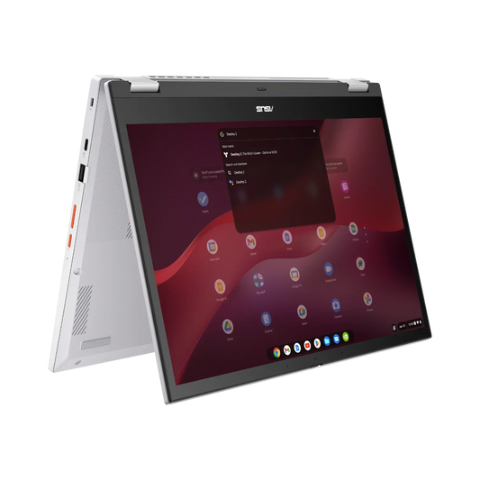 ASUS Chromebook Vibe Flip CX34 14" Multi-Touch 2-in-1 Laptop, Intel Core i5-1235U, 8GB RAM, 256GB SSD (Pearl White)