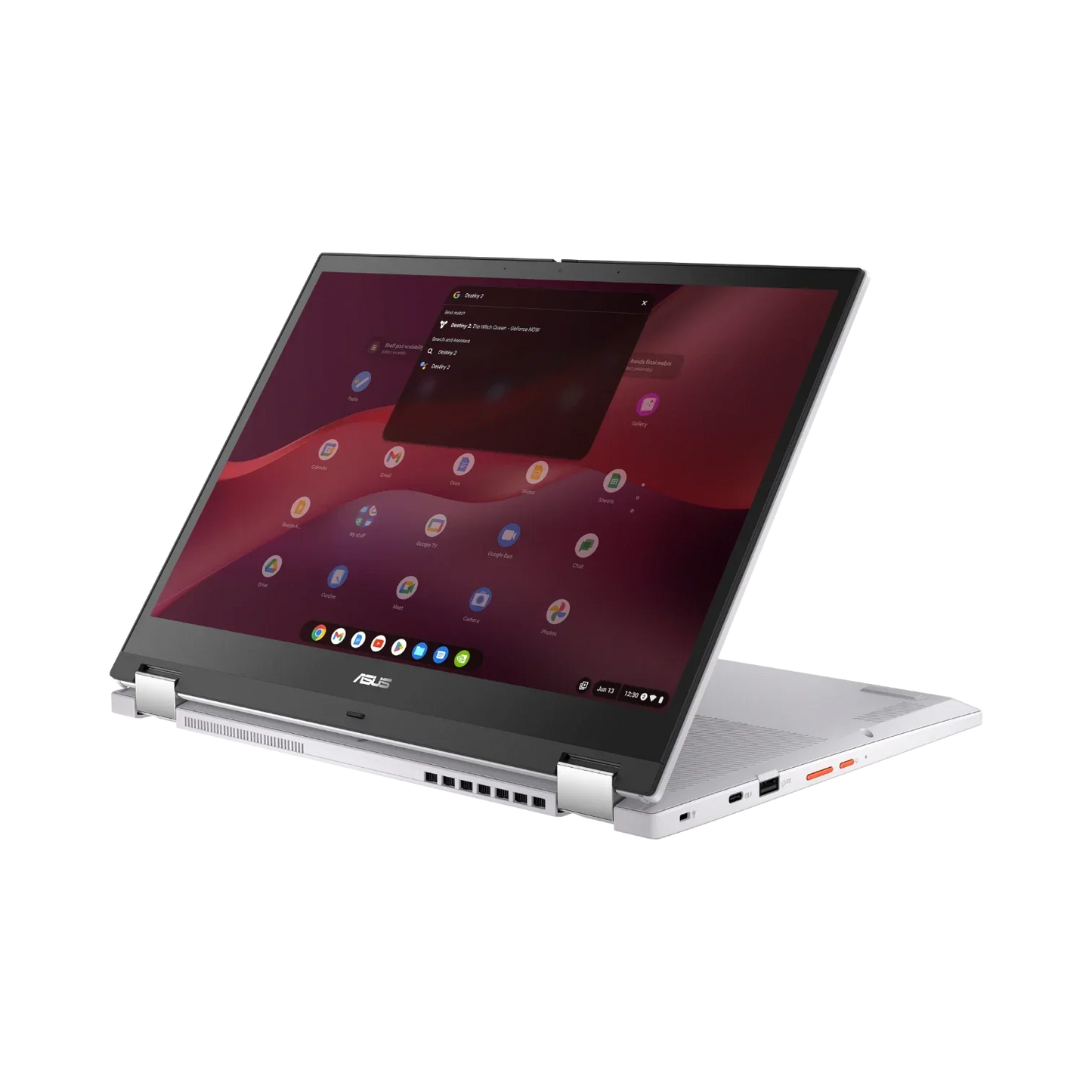ASUS Chromebook Vibe Flip CX34 14" Multi-Touch 2-in-1 Laptop, Intel Core i5-1235U, 8GB RAM, 256GB SSD (Pearl White)