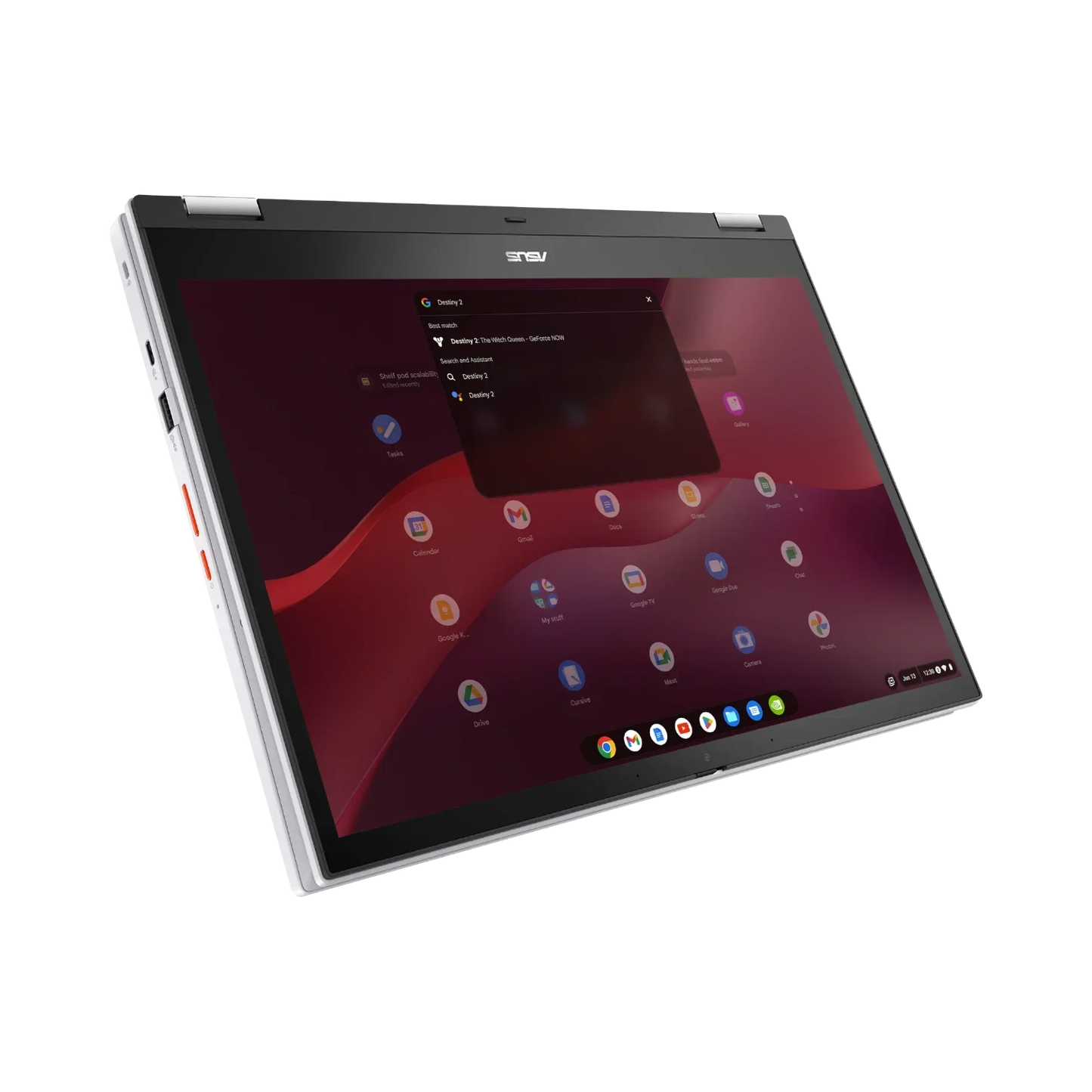 ASUS Chromebook Vibe Flip CX34 14" Multi-Touch 2-in-1 Laptop, Intel Core i5-1235U, 8GB RAM, 256GB SSD (Pearl White)