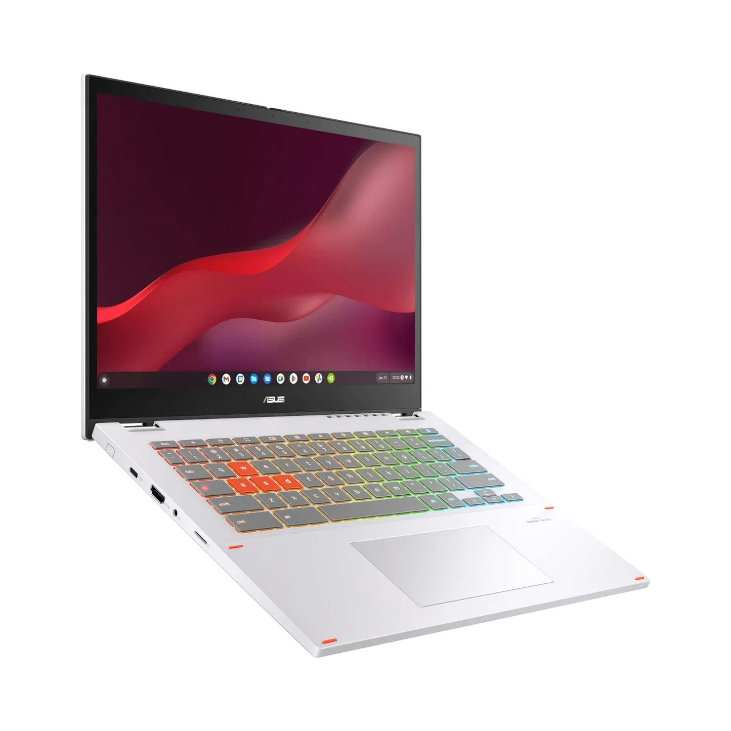 ASUS Chromebook Vibe Flip CX34 14" Multi-Touch 2-in-1 Laptop, Intel Core i5-1235U, 8GB RAM, 256GB SSD (Pearl White)