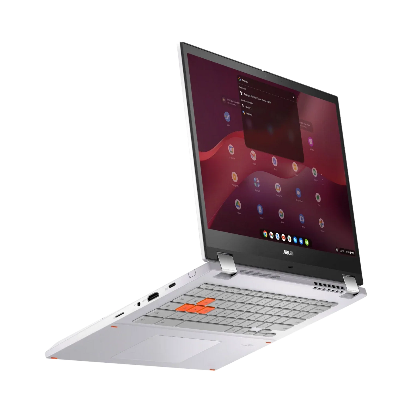 ASUS Chromebook Vibe Flip CX34 14" Multi-Touch 2-in-1 Laptop, Intel Core i5-1235U, 8GB RAM, 256GB SSD (Pearl White)