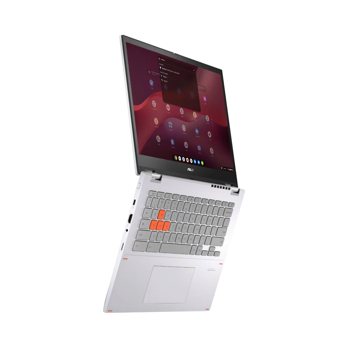 ASUS Chromebook Vibe Flip CX34 14" Multi-Touch 2-in-1 Laptop, Intel Core i5-1235U, 8GB RAM, 256GB SSD (Pearl White)