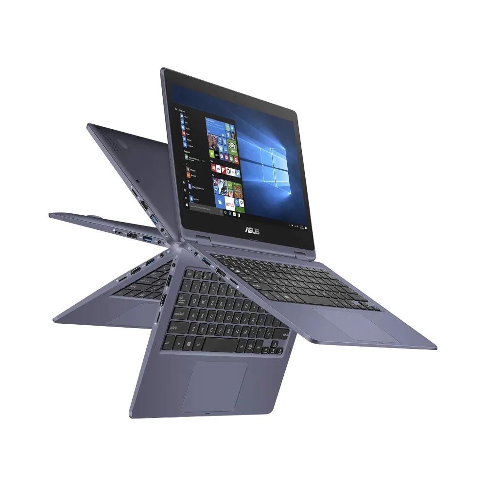 ASUS Vivobook 11.6" 2-in-1 Touchscreen Laptop, Intel Celeron N3350, 4GB RAM, 64GB eMMC (Star Grey)