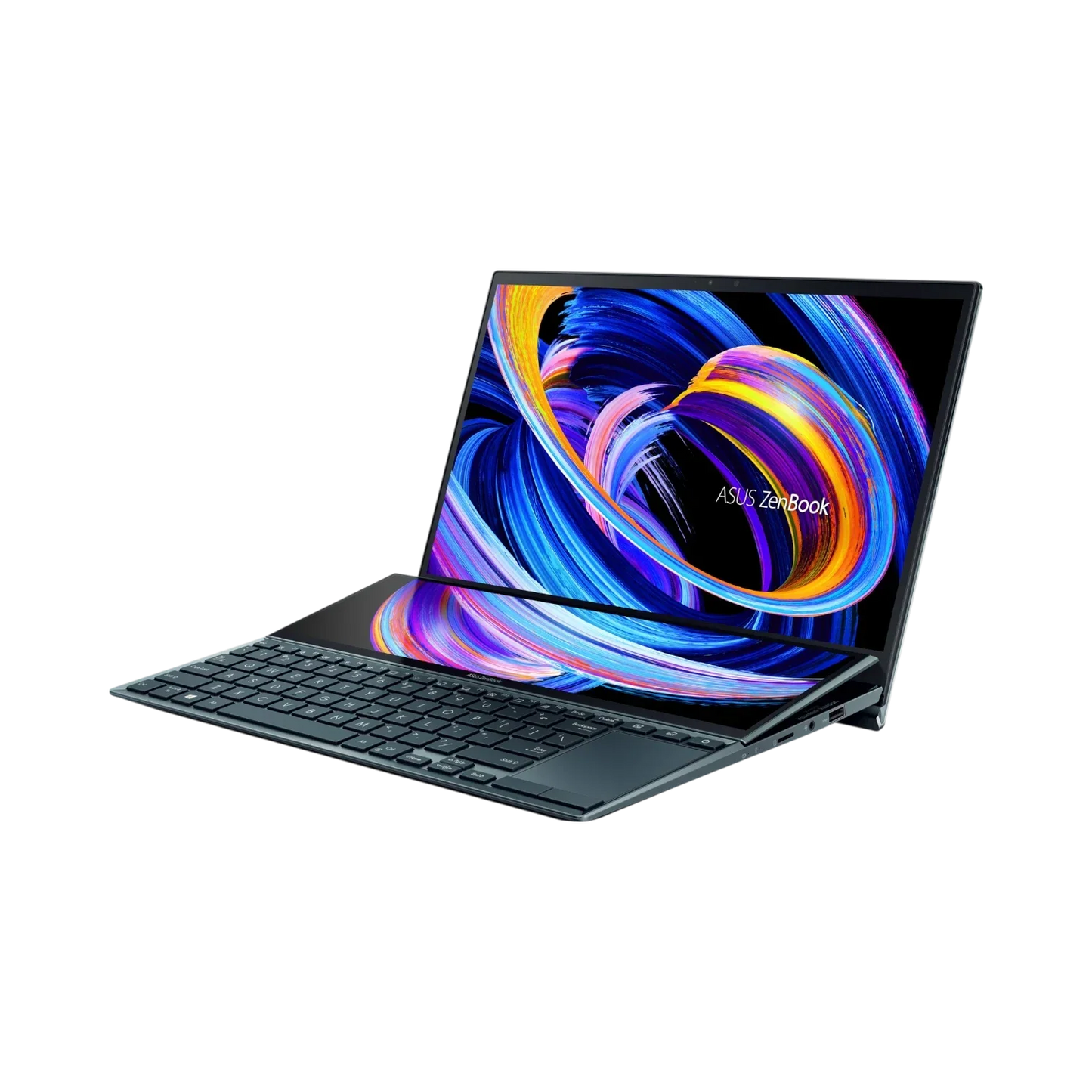 ASUS ZenBook Duo 14 UX482 14" Laptop, Intel Core i7-1195G7, 8GB RAM, 512GB SSD (Celestial Blue)