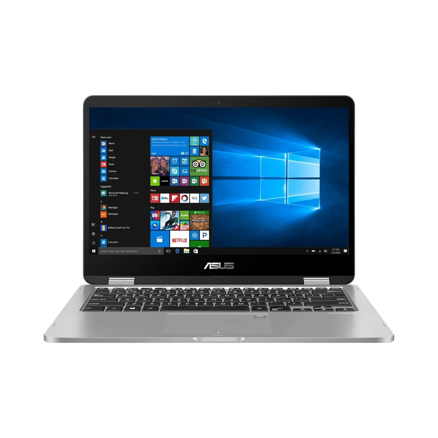 ASUS VivoBook Flip 14 J401MA 14" Multi-Touch 2-in-1 Laptop, Intel Celeron N4020, 4GB DDR4 RAM, 64GB eMMC