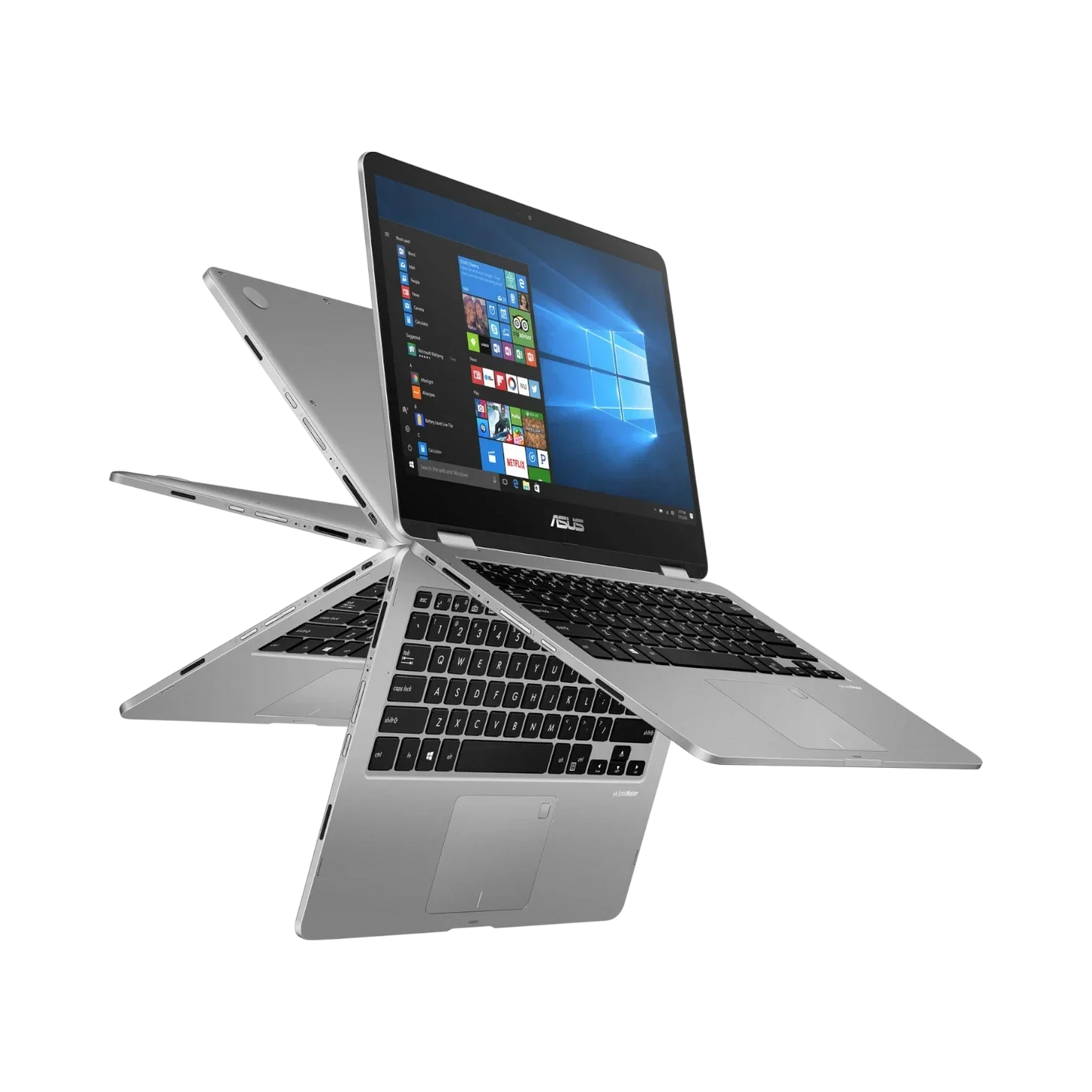 ASUS VivoBook Flip 14 J401MA 14" Multi-Touch 2-in-1 Laptop, Intel Celeron N4020, 4GB DDR4 RAM, 64GB eMMC