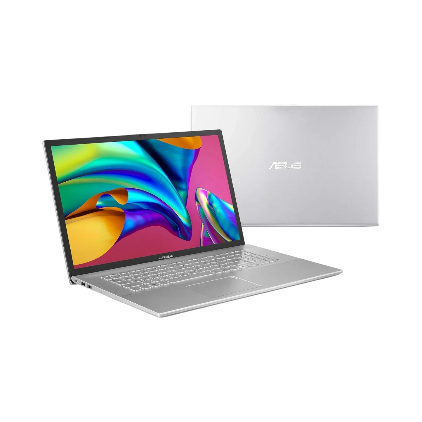 ASUS VivoBook 17 F712DA Thin & Light 17.3" Laptop, Intel Core i5-8265U, 8GB DDR4 RAM, 128GB SSD + 1TB HDD (Transparent Silver)