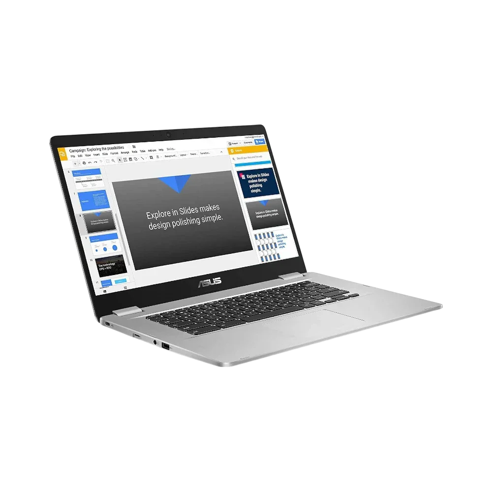 ASUS Chromebook C523 15.6" Laptop, Intel Celeron N3350, 4GB RAM, 64GB eMMC