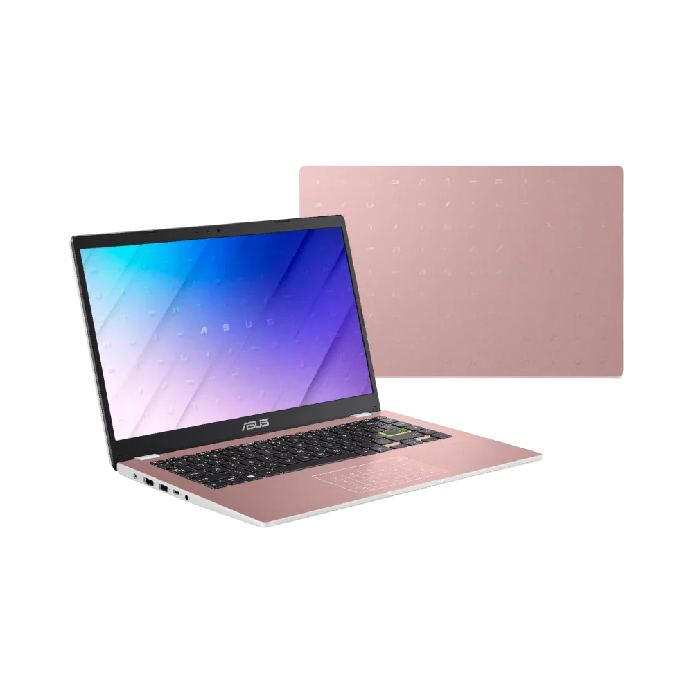 ASUS E410 14" Laptop, Intel Celeron N4020, 4GB RAM, 64GB eMMC (Rose Gold)