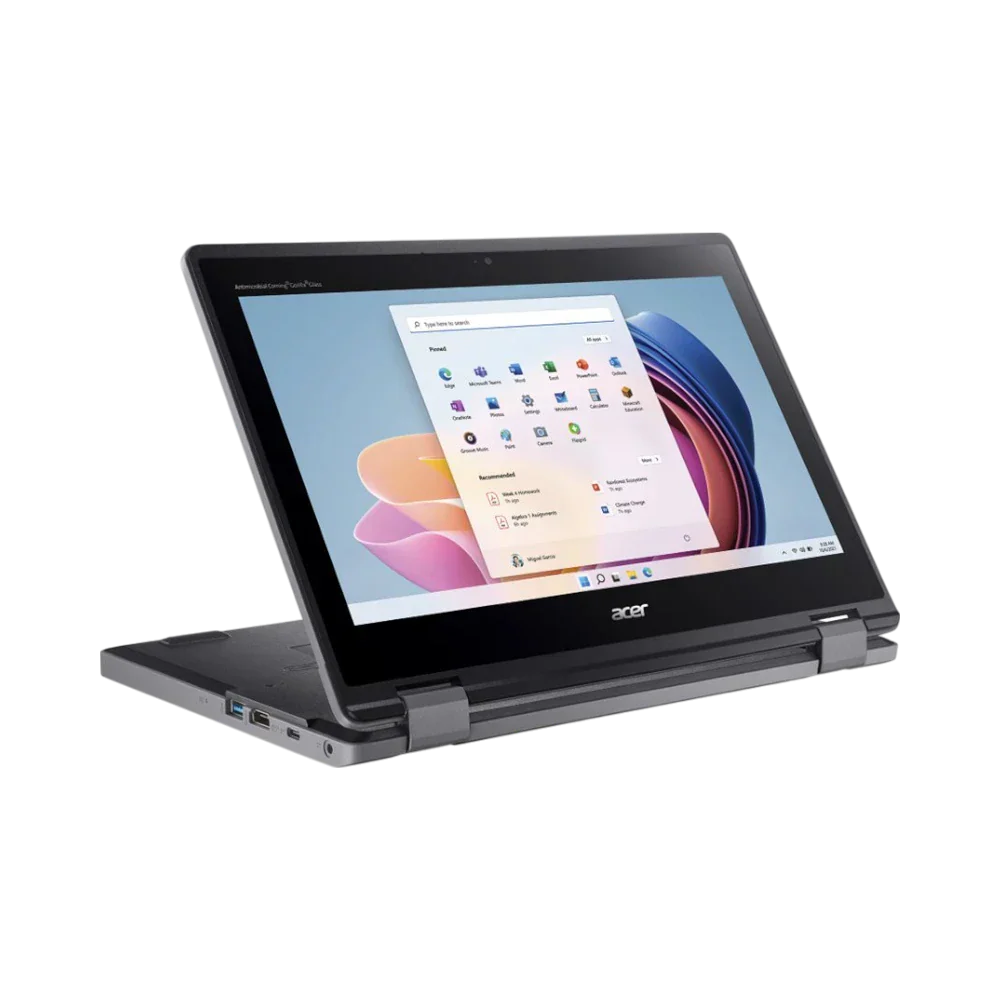 Acer TravelMate B3 Spin 11 11.6" Touchscreen Notebook, Intel Core N100, 4GB RAM, 128GB SSD