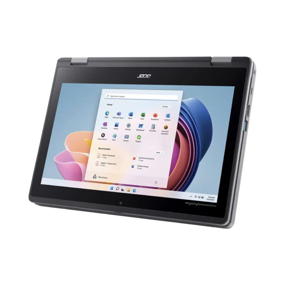 Acer TravelMate B3 Spin 11 11.6" Touchscreen Notebook, Intel Core N100, 4GB RAM, 128GB SSD