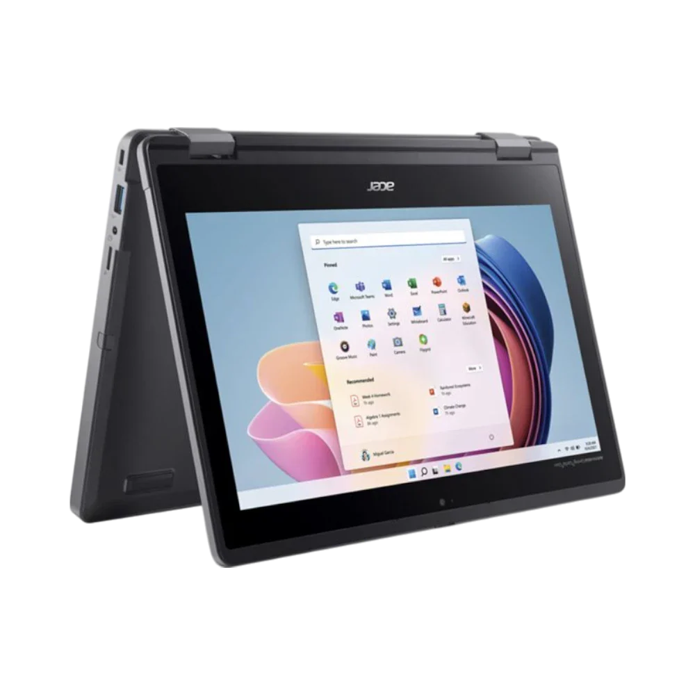 Acer TravelMate B3 Spin 11 11.6" Touchscreen Notebook, Intel Core N100, 4GB RAM, 128GB SSD
