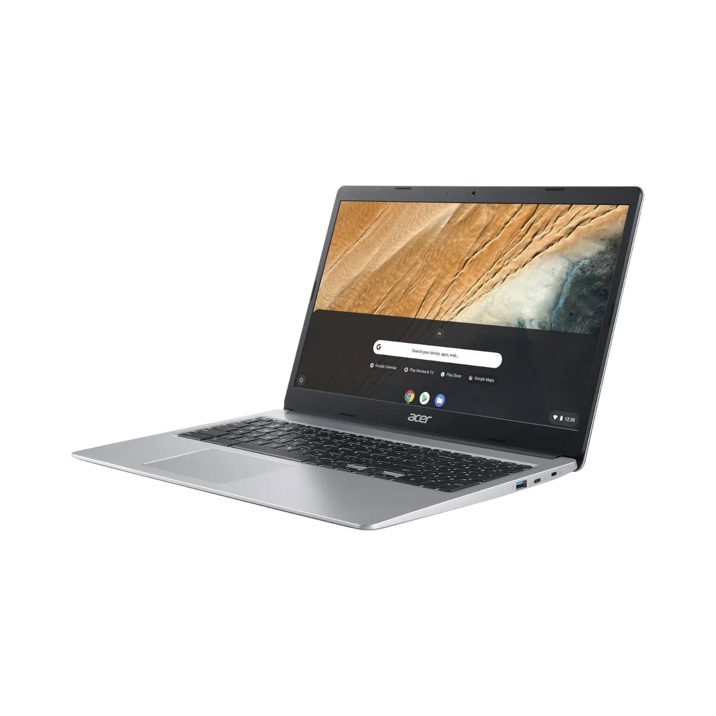 Acer Chromebook 315 15.6" Laptop, Intel Celeron N4020, 4GB RAM, 32GB eMMC (Pure Silver)
