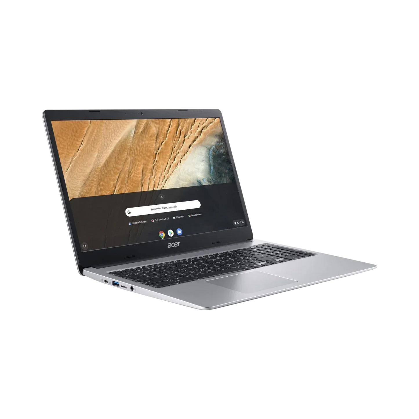 Acer Chromebook 315 15.6" Laptop, Intel Celeron N4020, 4GB RAM, 32GB eMMC (Pure Silver)