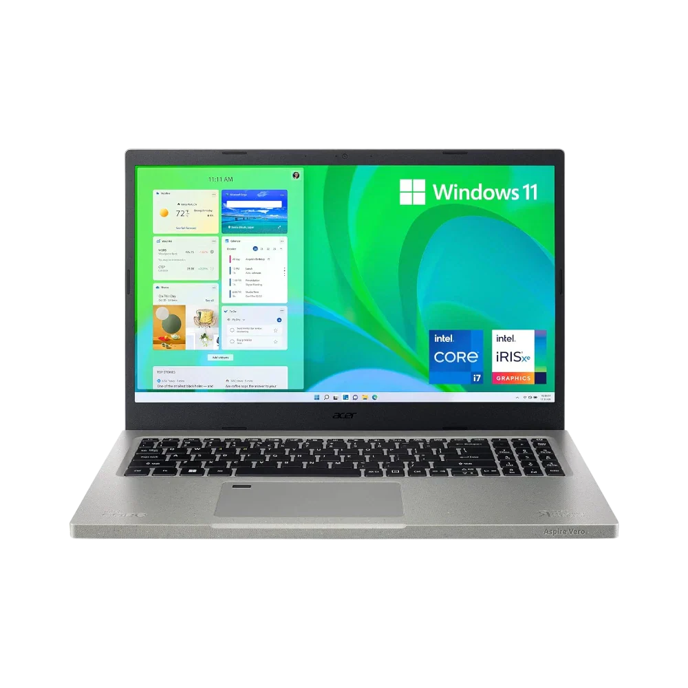 Acer Aspire Vero Green AV15-51-75QQ 15.6" Laptop, Intel Core i7-1195G7, 16GB DDR4 RAM, 512GB SSD