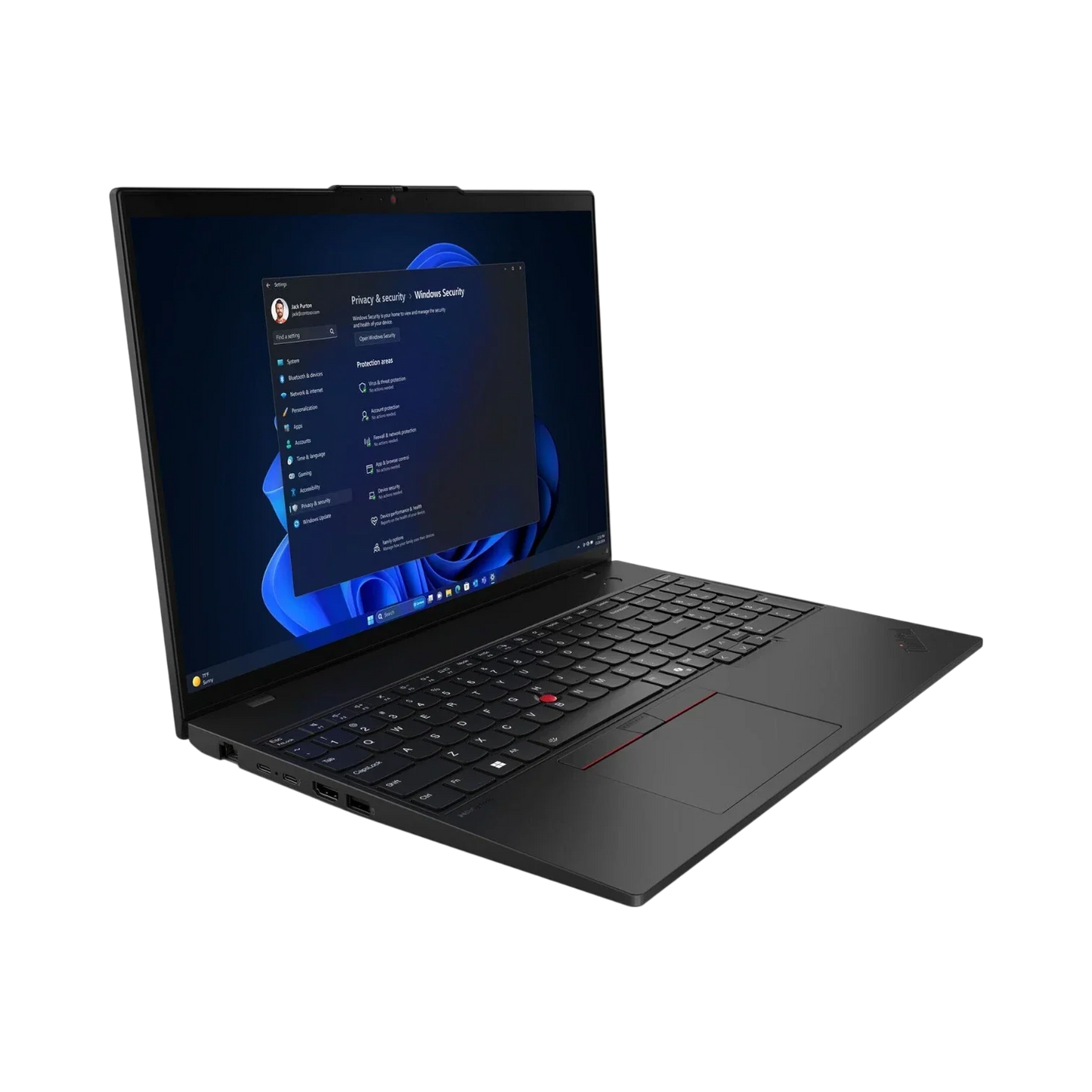 Lenovo ThinkPad L16 Gen 1 16" Multi-Touch Laptop, Intel Core Ultra 7 155U, 16GB DDR5 RAM, 512GB SSD (Black)