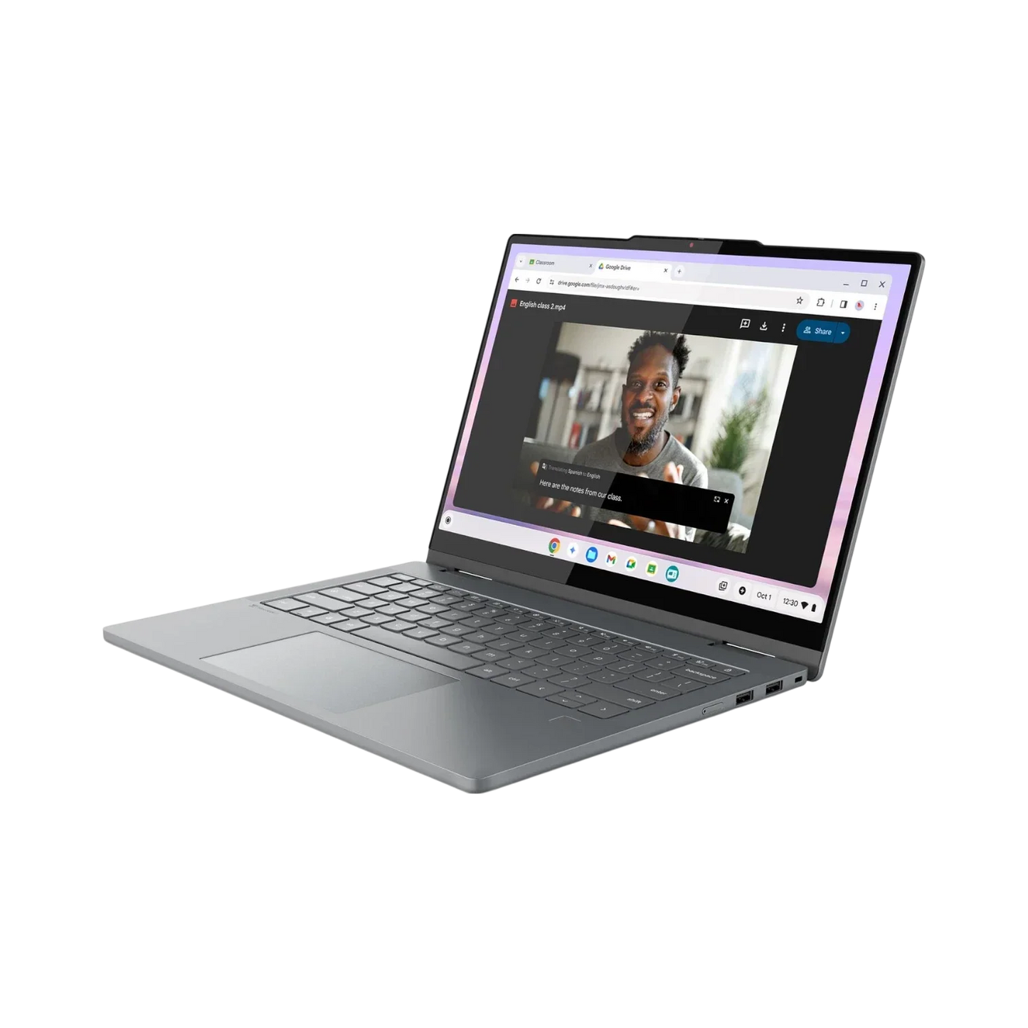 Lenovo Chromebook Plus 14" 2-in-1 Notebook, Intel Core 5 120U, 8GB RAM, 256GB SSD