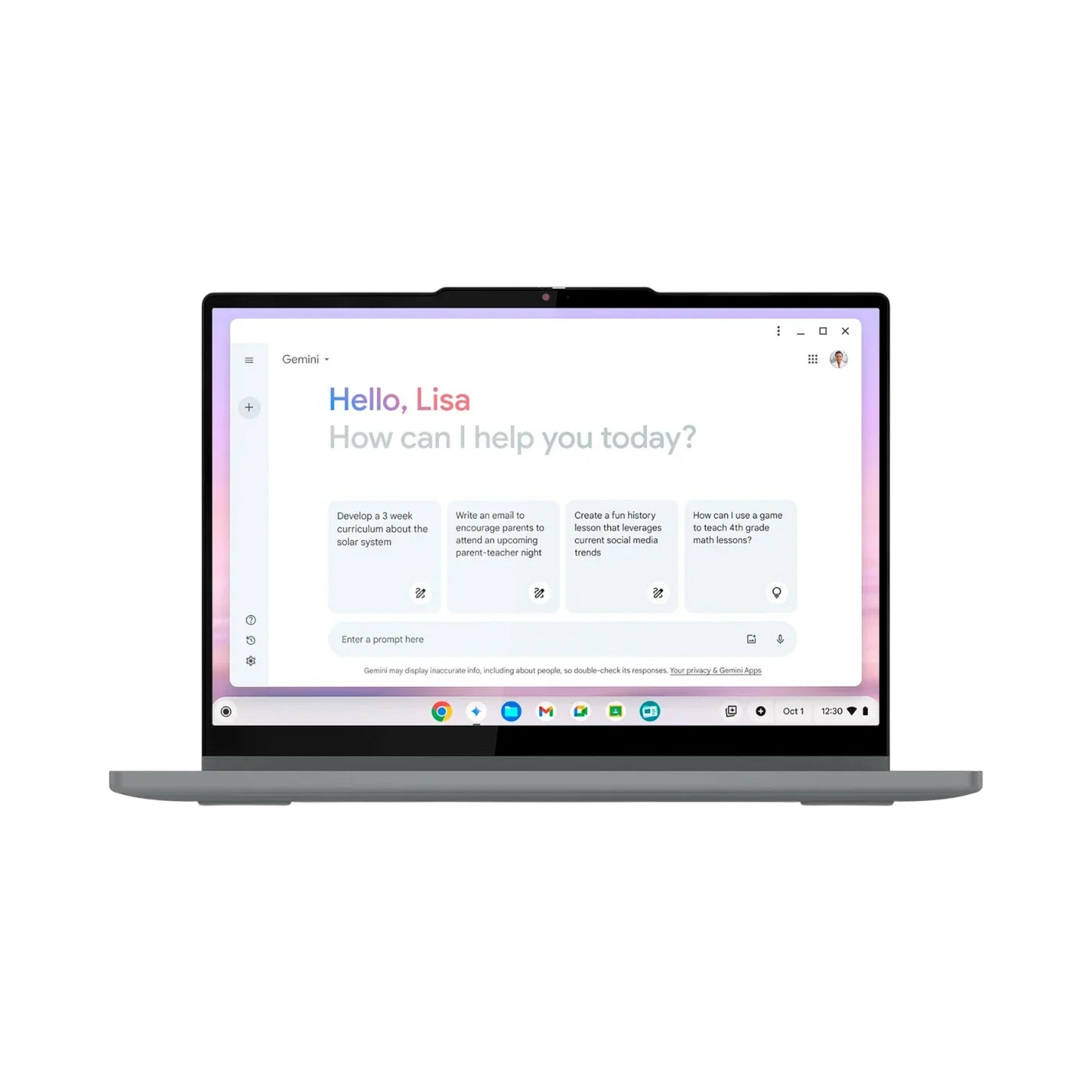 Lenovo Chromebook Plus 14" 2-in-1 Notebook, Intel Core 5 120U, 8GB RAM, 256GB SSD