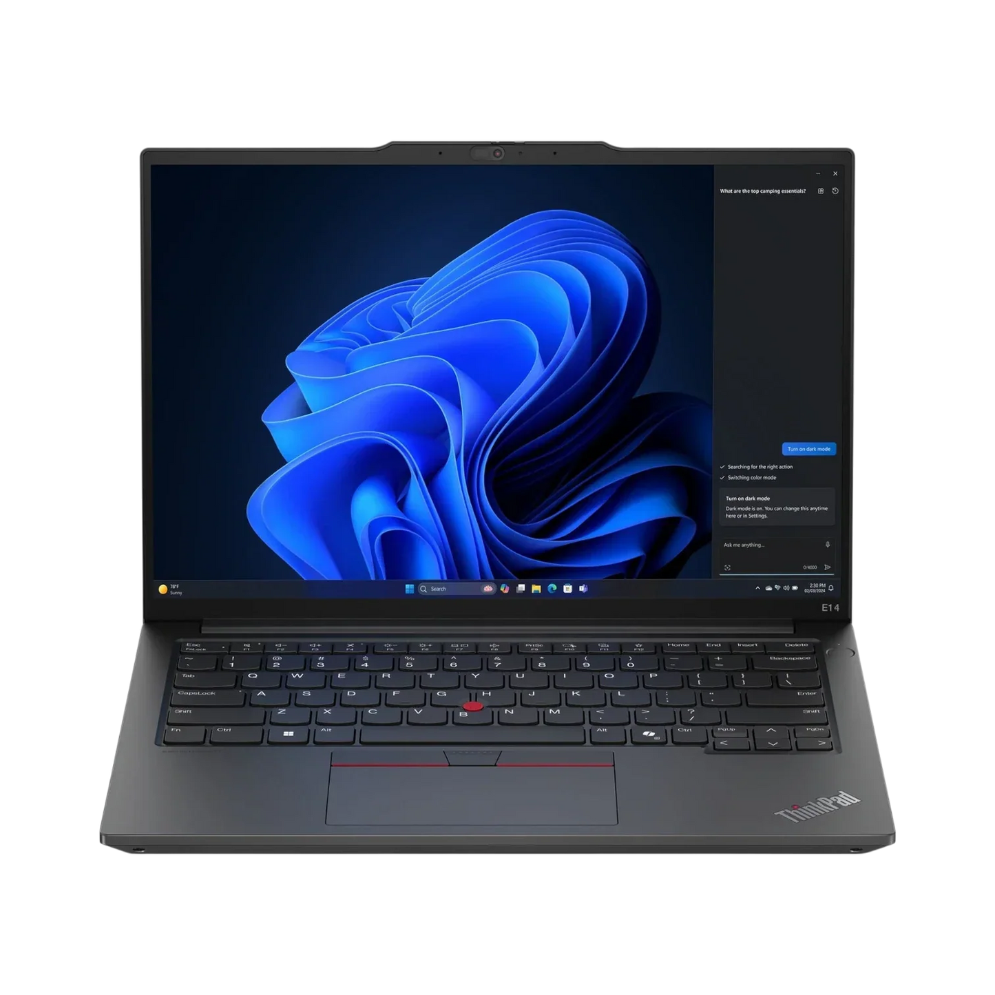 Lenovo ThinkPad E14 Gen 6 14" Multi-Touch Laptop, Intel Core Ultra 7 155U, 16GB DDR5 RAM, 512GB SSD (Graphite Black)
