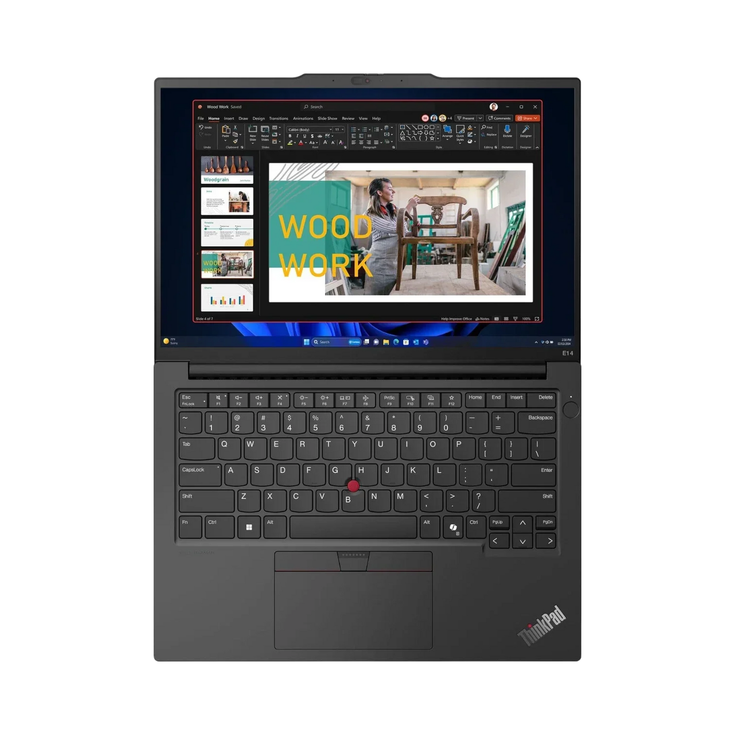 Lenovo ThinkPad E14 Gen 6 14" Multi-Touch Laptop, Intel Core Ultra 7 155U, 16GB DDR5 RAM, 512GB SSD (Graphite Black)