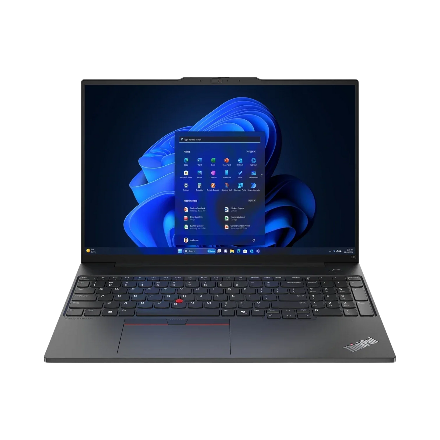 Lenovo ThinkPad E16 Gen 2 16" Multi-Touch Laptop, Intel Core Ultra 7-155U, 16GB DDR5 RAM, 512GB SSD (Graphite Black)