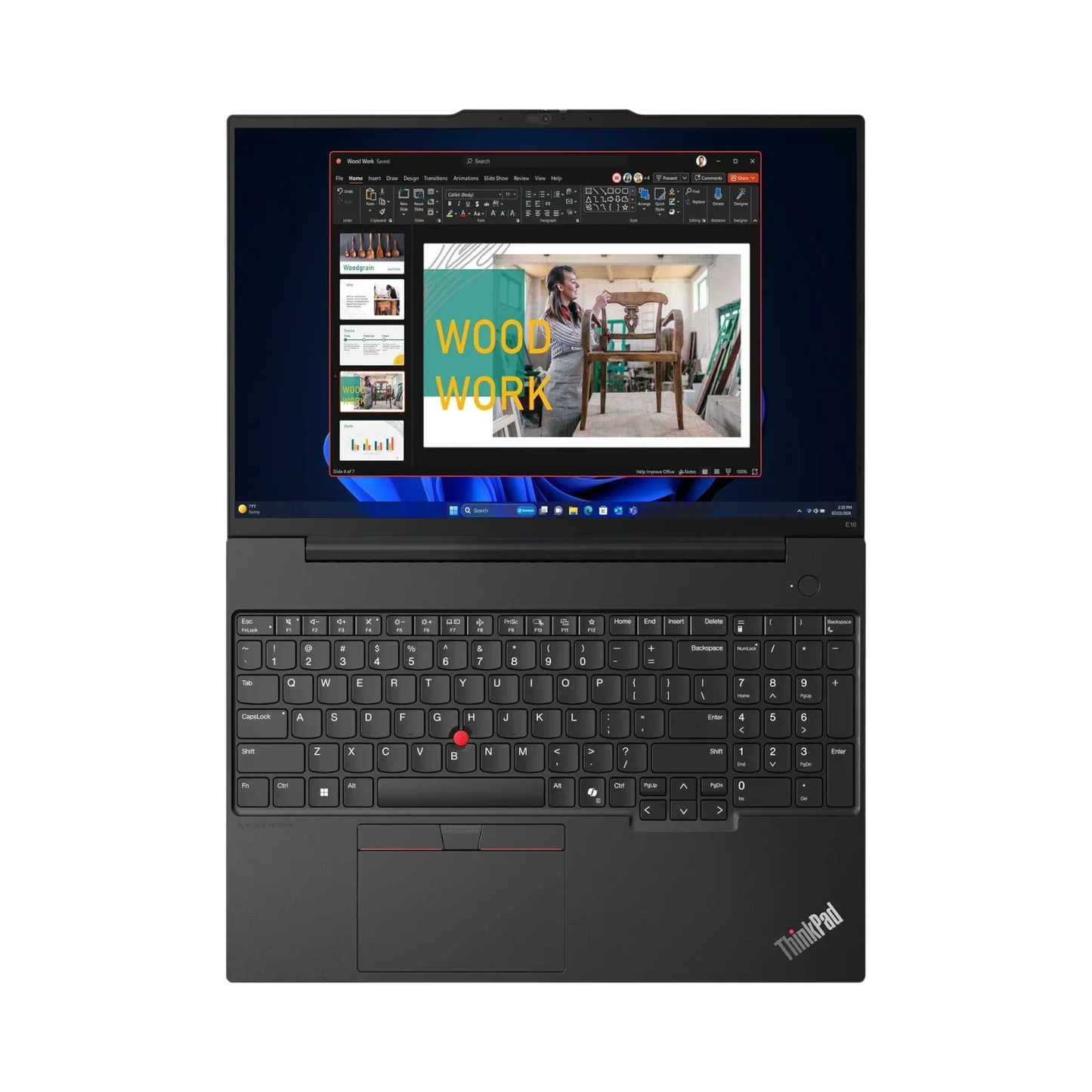 Lenovo ThinkPad E16 Gen 2 16" Multi-Touch Laptop, Intel Core Ultra 7-155U, 16GB DDR5 RAM, 512GB SSD (Graphite Black)