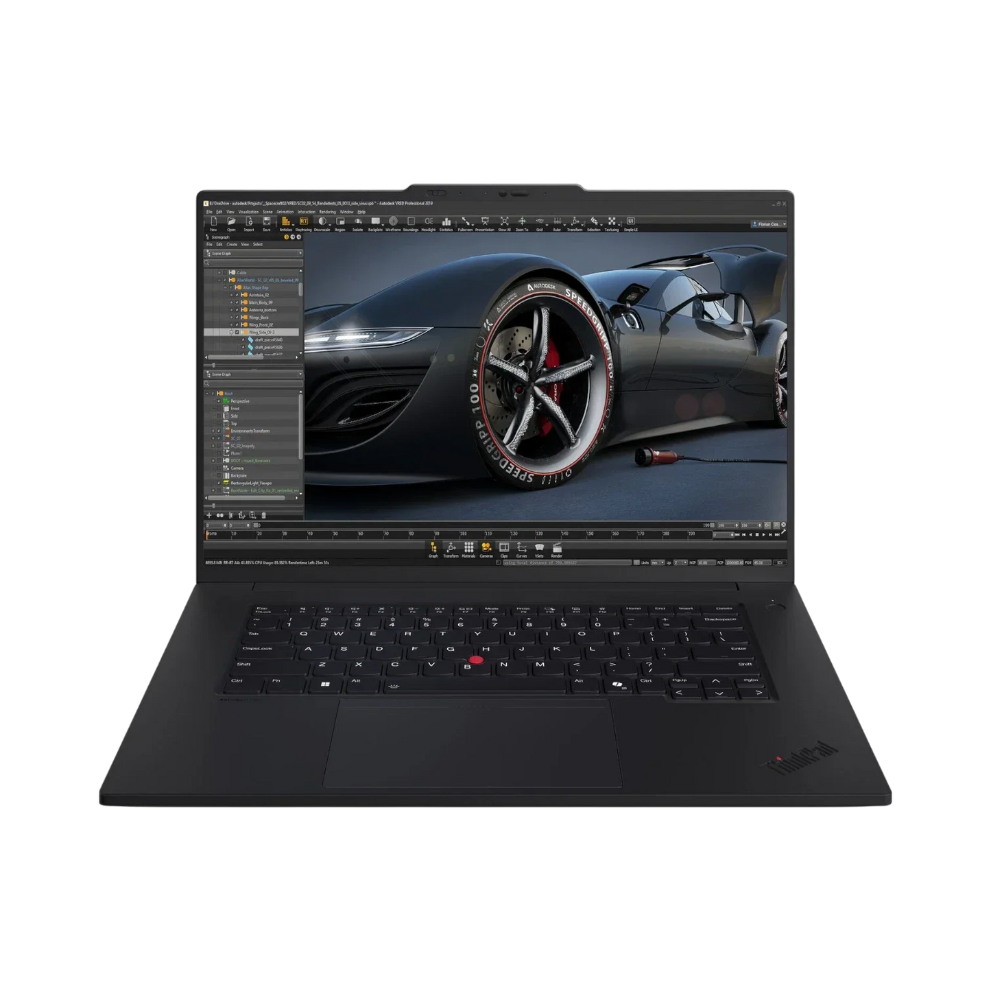 Lenovo ThinkPad P1 Gen 7 16" Multi-Touch Mobile Workstation, Intel Core Ultra 9 185H, NVIDIA RTX 3000, 64GB RAM, 2TB SSD (Black)