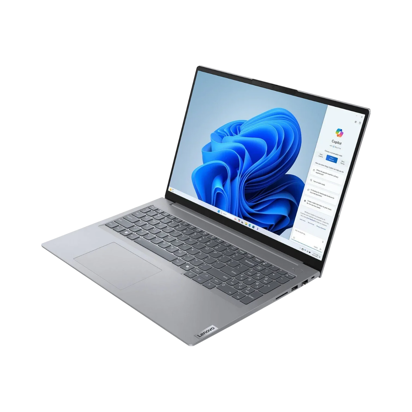 Lenovo ThinkBook 16 G7 ARP 16" Laptop, AMD Ryzen 5 7535HS, 16GB DDR5 RAM, 512GB SSD (Arctic Gray)