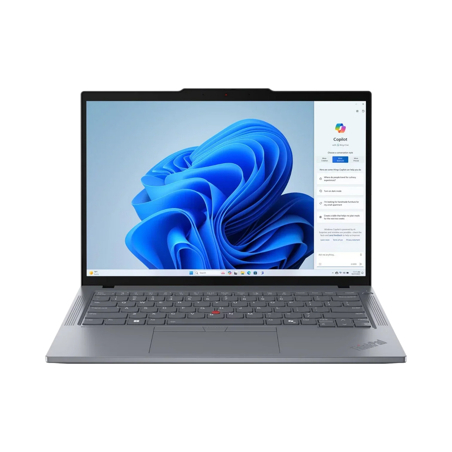 Lenovo ThinkPad T14 Gen 5 14" Multi-Touch Laptop, Intel Core Ultra 7 155U, 16GB DDR5 RAM, 1TB SSD (Gray)